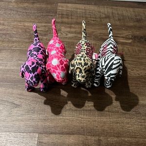 Victoria’s Secret pink plush dogs